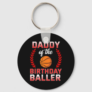 Papa vom Geburtstagskind Basketball-Bday Celebrat Schlüsselanhänger