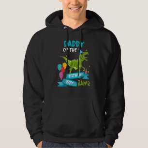 Papa vom Geburtstagskind Rawr Rex Dinosaur Birthd Hoodie