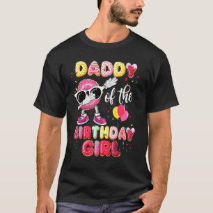 Papa vom Geburtstagsmädchen Dabbing Donut Fathers T-Shirt