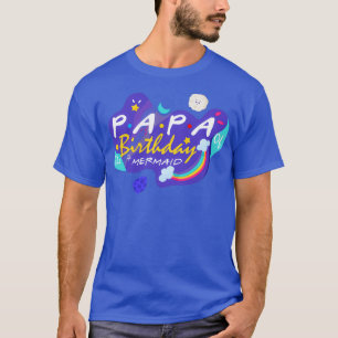Papa vom Geburtstagsmagd Shirt Mermaid Daughte