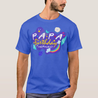 Papa vom Geburtstagsmagd Shirt Mermaid Daughte