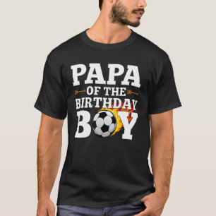 Papa von der Geburtstagsjunge Fußballspielfamilie T-Shirt