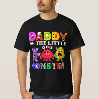 Papa von der kleinen Monster-Geburtstagsfamilie T-Shirt