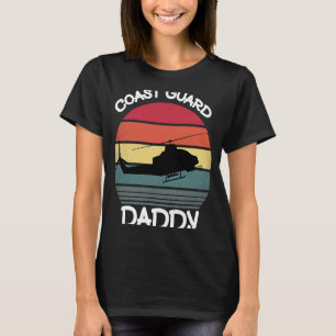 Papa von der Küstenwache retro Vintage Gabe für ih T-Shirt