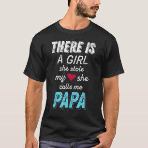 Papa von Großtochter sie stahl mir das Herz-T-Shir T-Shirt