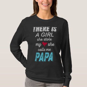 Papa von Großtochter sie stahl mir das Herz-T-Shir T-Shirt
