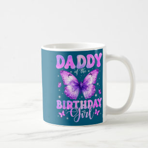 Papa von Mädchen Geburtstag Schmetterling Familie Kaffeetasse
