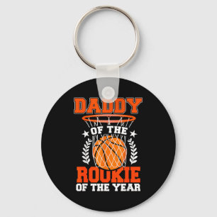Papa von Rookie 1. Basketball-Geburtstag-Thema pas Schlüsselanhänger