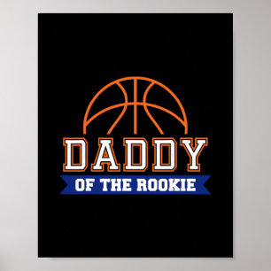 Papa von Rookie zum 1. Geburtstag Sketll Thema pas Poster