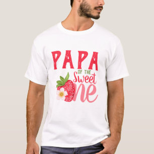 Papa von Sweet One Strawberry 1. Party T-Shirt