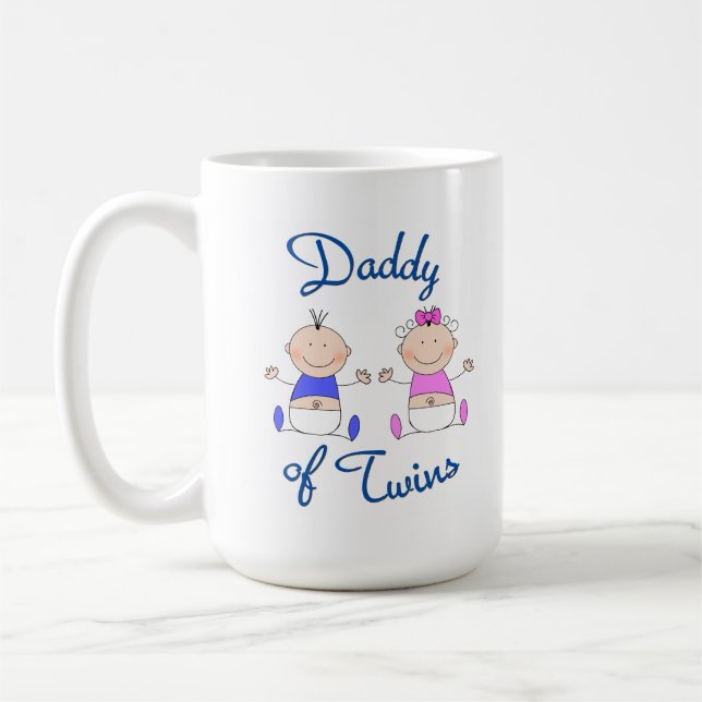 Papa von Twins Kaffeetasse (Links)