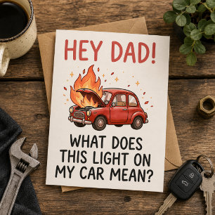 „Papa, was bedeutet dieses Licht an meinem Auto?“  Einladung