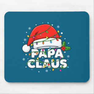 Papa Weihnachtsmann Weihnachtslichter Familie Matc Mousepad