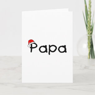 Papa-WeihnachtsWeihnachtsmannmütze Feiertagskarte