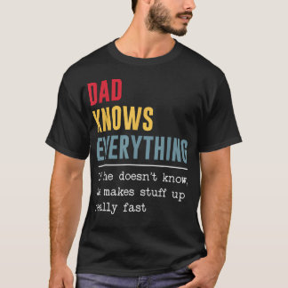 Papa weiß alles Lustiger Vater T-Shirt