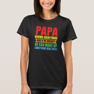 Papa weiß alles Papa T-Shirt