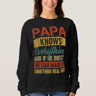 Papa weiß alles sweatshirt