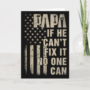 Papa wenn er es nicht reparieren kann, kann Vater' Karte