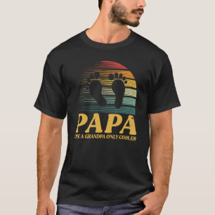Papa wie ein Großvater nur Cooler Männer Vintage D T-Shirt
