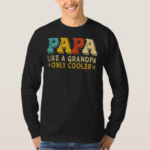 Papa wie ein Großvater nur Cooler Vintager Vater V T-Shirt