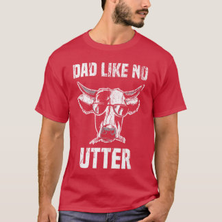 Papa wie Keine Utter Lustiger Vatertag Tier Wort T-Shirt
