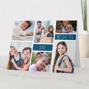 Papa wir lieben dich Fotocollage Karte