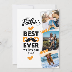 Papa wir lieben dich modern Happy Fathers Day Einladung