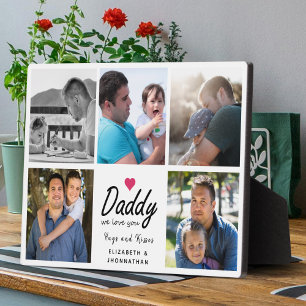 Papa wir lieben dich Skript 5 Fotocollage Vater Fotoplatte