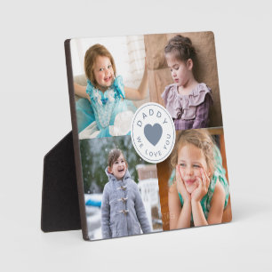 Papa wir lieben dich / Vatertag für Kinderfotos  Fotoplatte