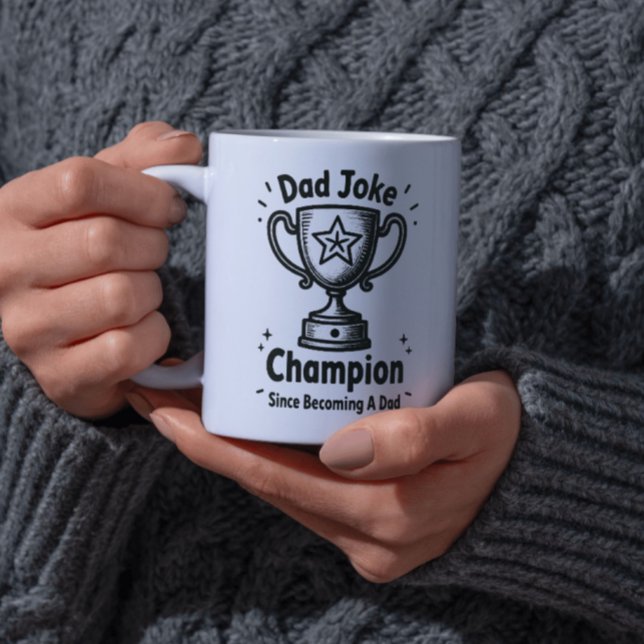 Papa-Witz-Champion seit ich Vater wurde  Kaffeetasse (Dad Joke Champion Since Becoming A Dad Coffee Mug
)