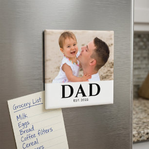 Papa Wurde Gegründet Foto-Geschenk Magnet