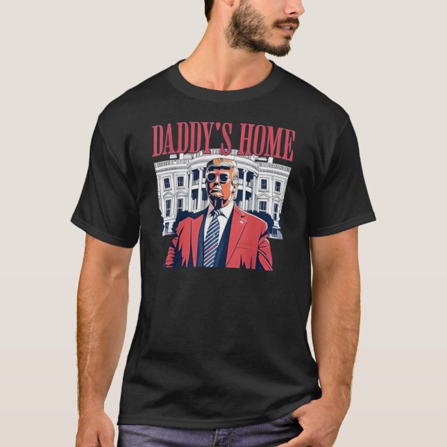 Papa-Zuhause T-Shirt (Vorderseite)