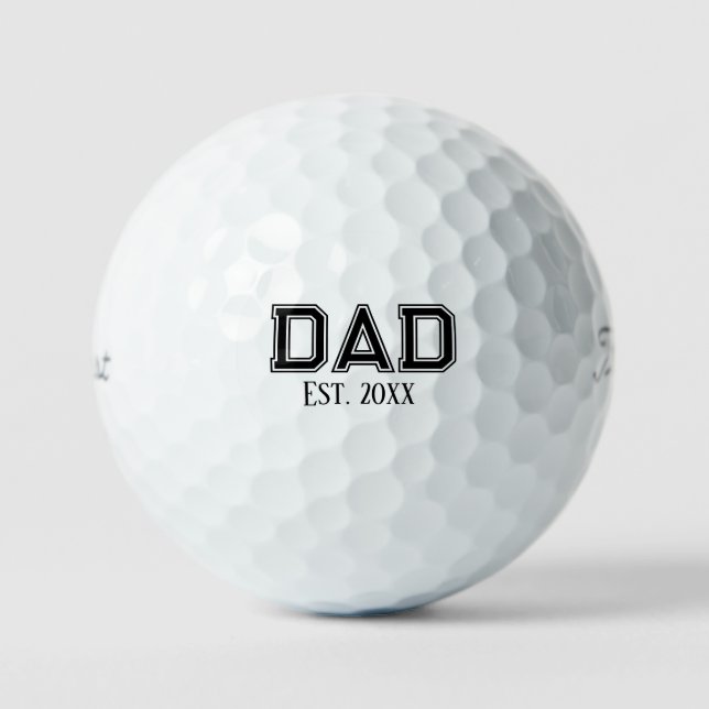 'Papa' zum Vatertag Geschenk  Golfball (Vorderseite)