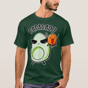 Papaacado Funny Avocado Vater Vegan Daddy Announce T-Shirt