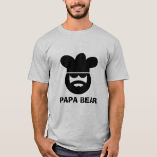 Papabärn-Kochs-Kocht-shirt für Männer T-Shirt