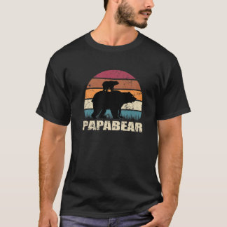 Papabear Daddy Bear Family Baby Neugeborener Bear T-Shirt