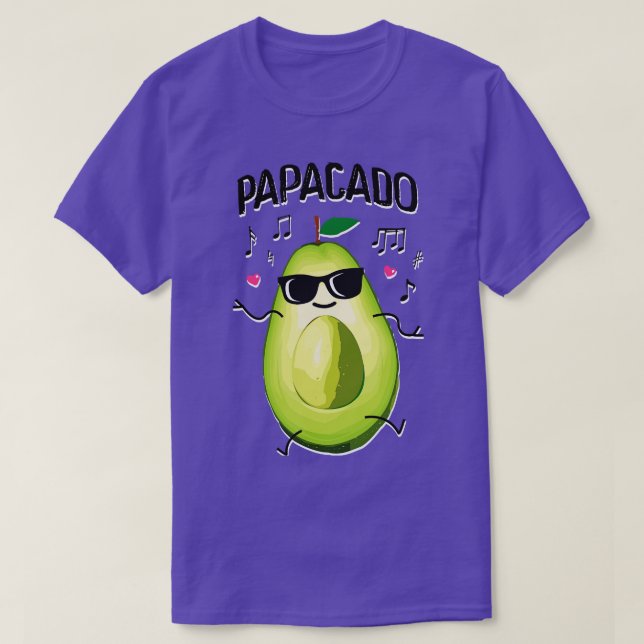 Papacado Avocado Vater Partnerlook T-Shirt (Design vorne)