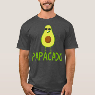 Papacado Funny Avocado Vater Fathers Day Geschenk T-Shirt
