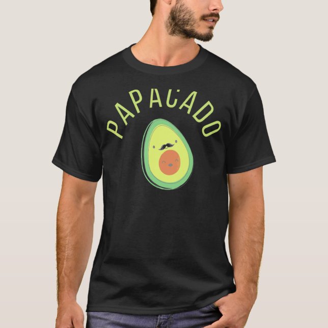 Papacado und Avocado Vater mit Kind T-Shirt (Vorderseite)