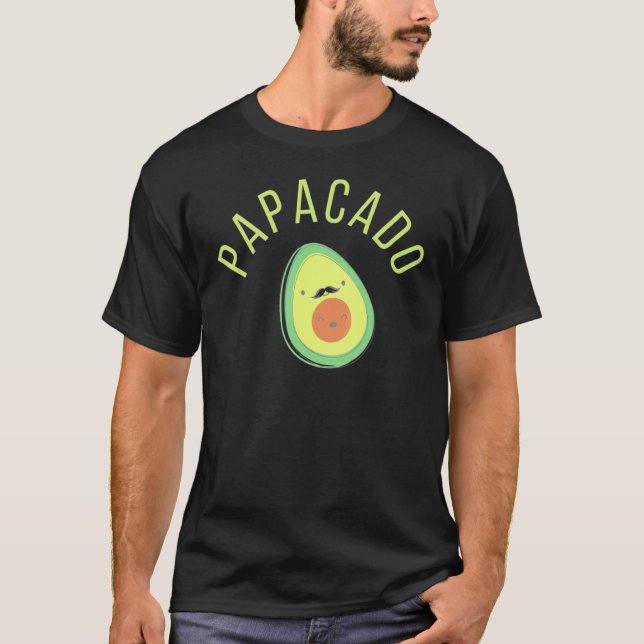 Papacado und Avocado Vater mit Kind T-Shirt (Vorderseite)