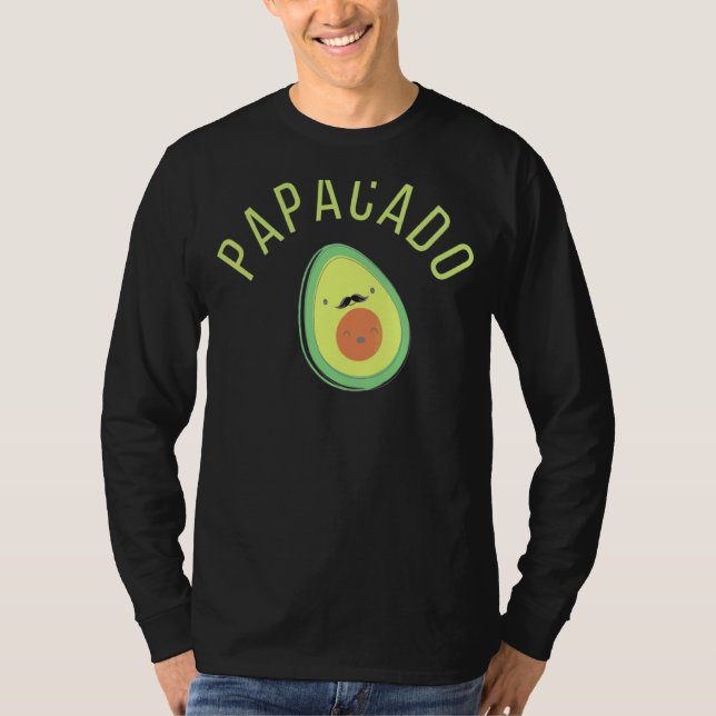 Papacado und Avocado Vater mit Kind T-Shirt (Vorderseite)