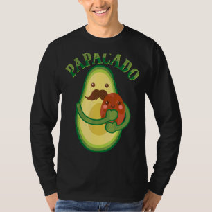 Papacado Veganer Vater Vatertag Frucht Avocado Vat T-Shirt