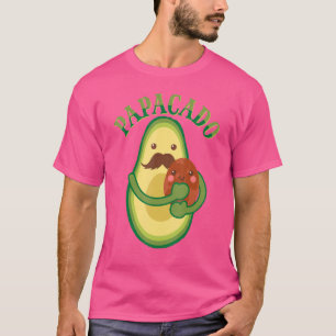 Papacado Veganer Vater Vatertag Frucht Avocado Vat T-Shirt