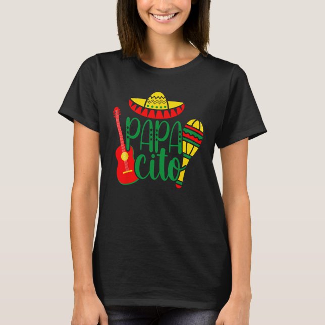 Papacito Family Cinco De Mayo Matchin Couple Mexic T-Shirt (Vorderseite)