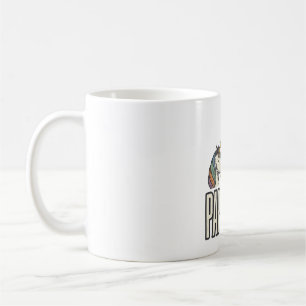 Papacorn Einhorn Papa Vintage Gravur T-Shirt Des Kaffeetasse