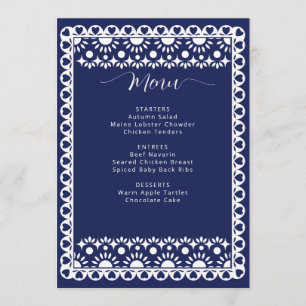 Papado Picado Boho Brautparty Menükarte