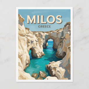 Papafragas Strand Milos Griechenland Postkarte