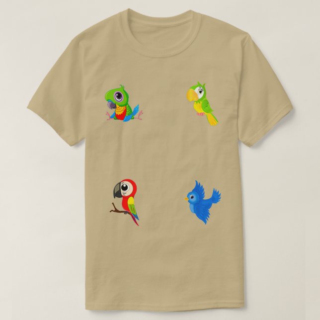 Papagei 16 T-Shirt (Design vorne)