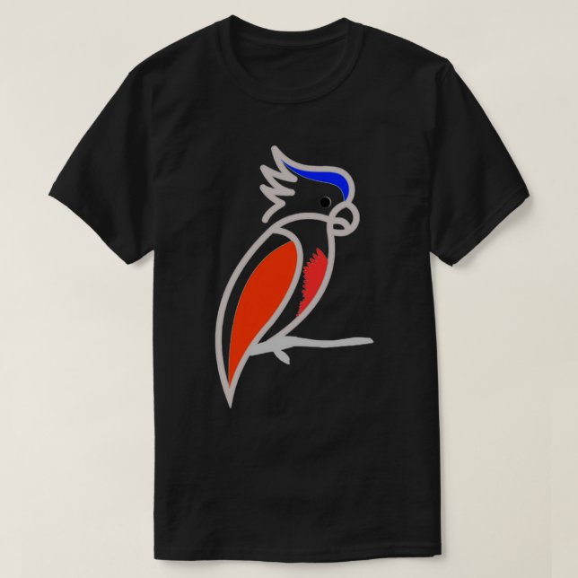 Papagei 85 2 T-Shirt (Design vorne)