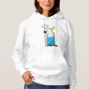 Papagei als Koch mit Kochmütze Hoodie